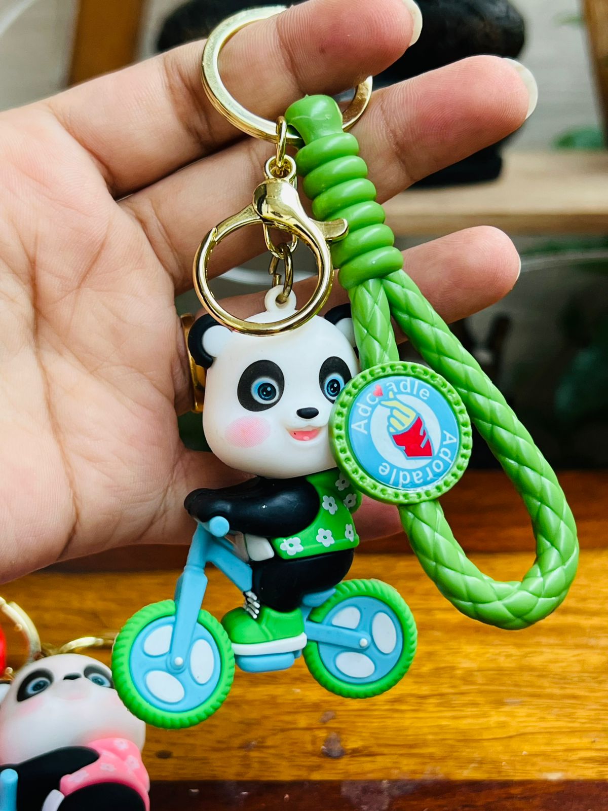 Panda-Themed Keychains