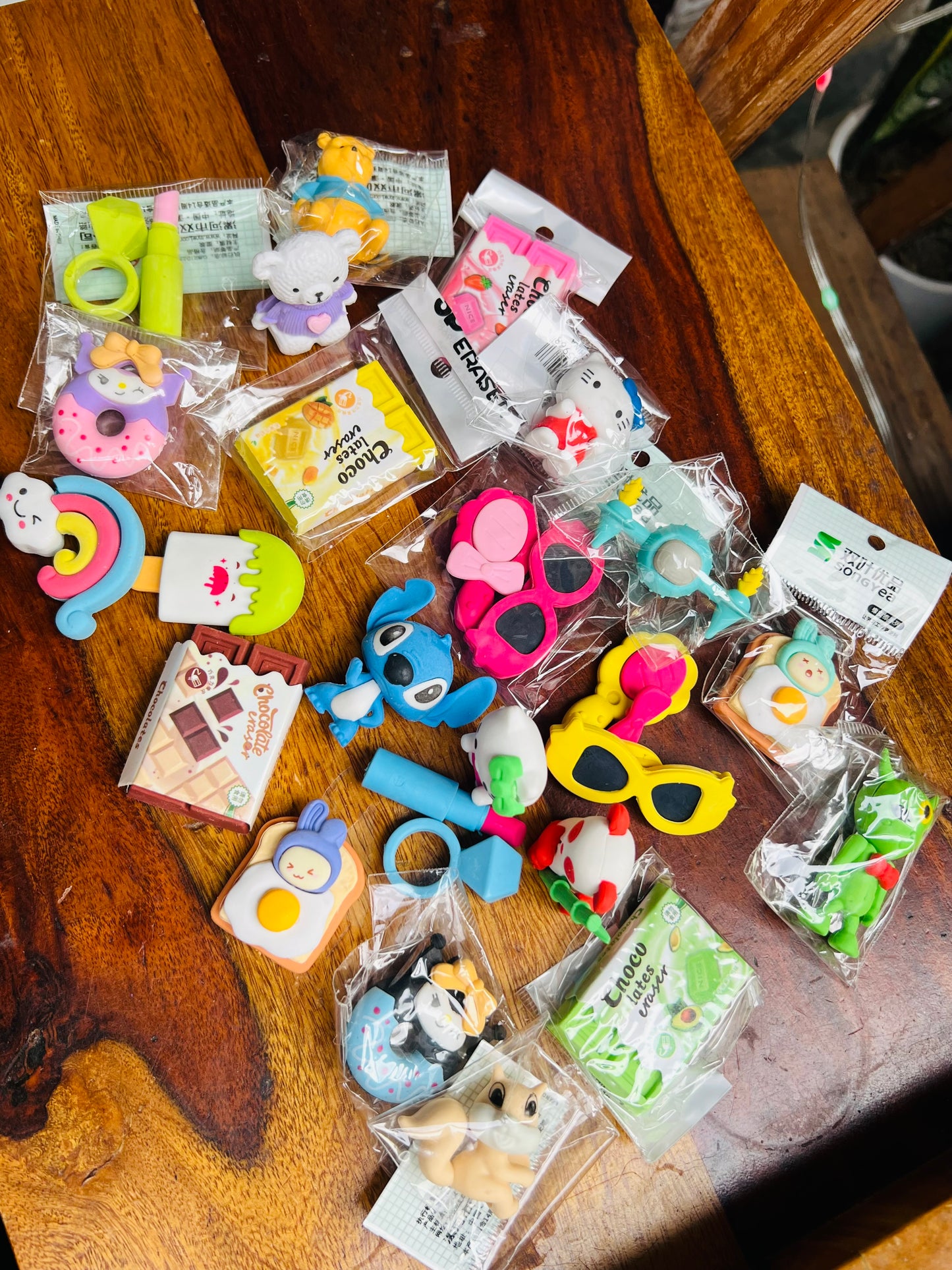 Quirky Mini Erasers ( Pack of 10)