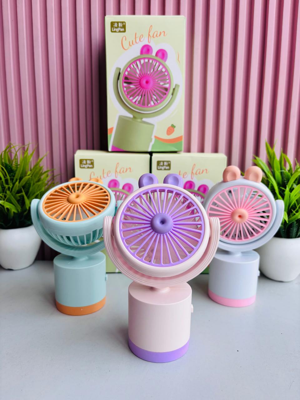 Soft Touch Rotating Cooling Fan