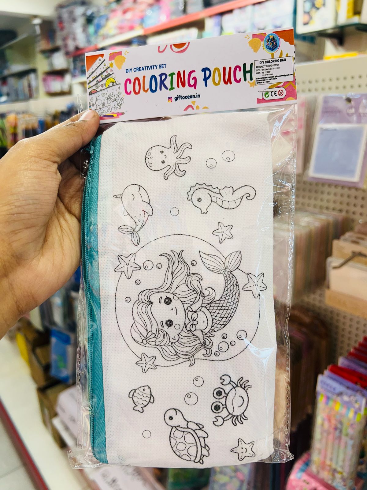 DIY Coloring Pouch Kit