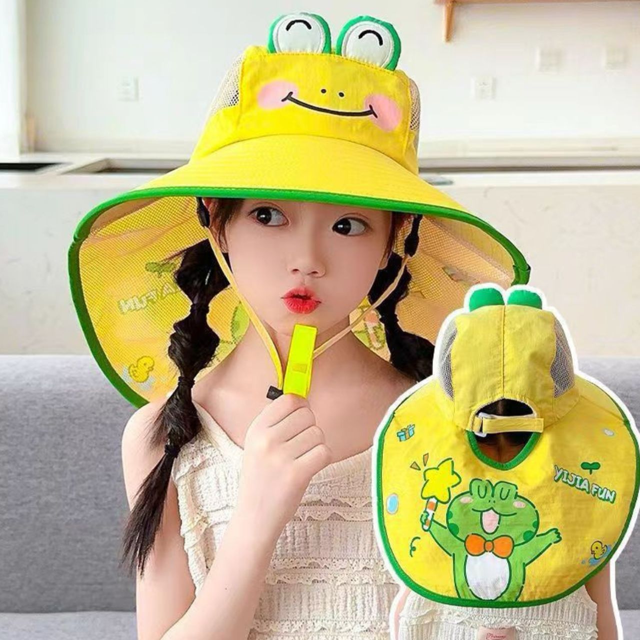 3D Sun Protection Hat With Whistle