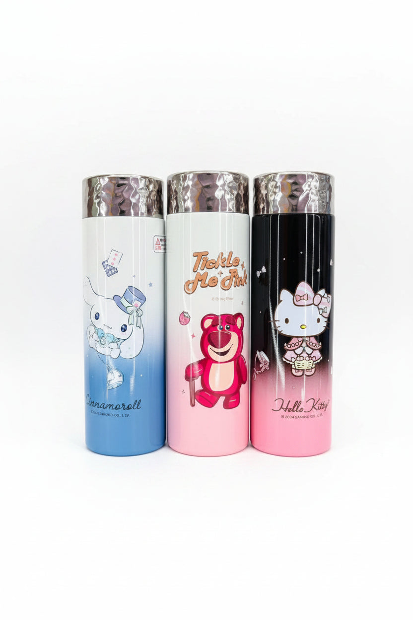Kawaii Character Print Thermos Bottle