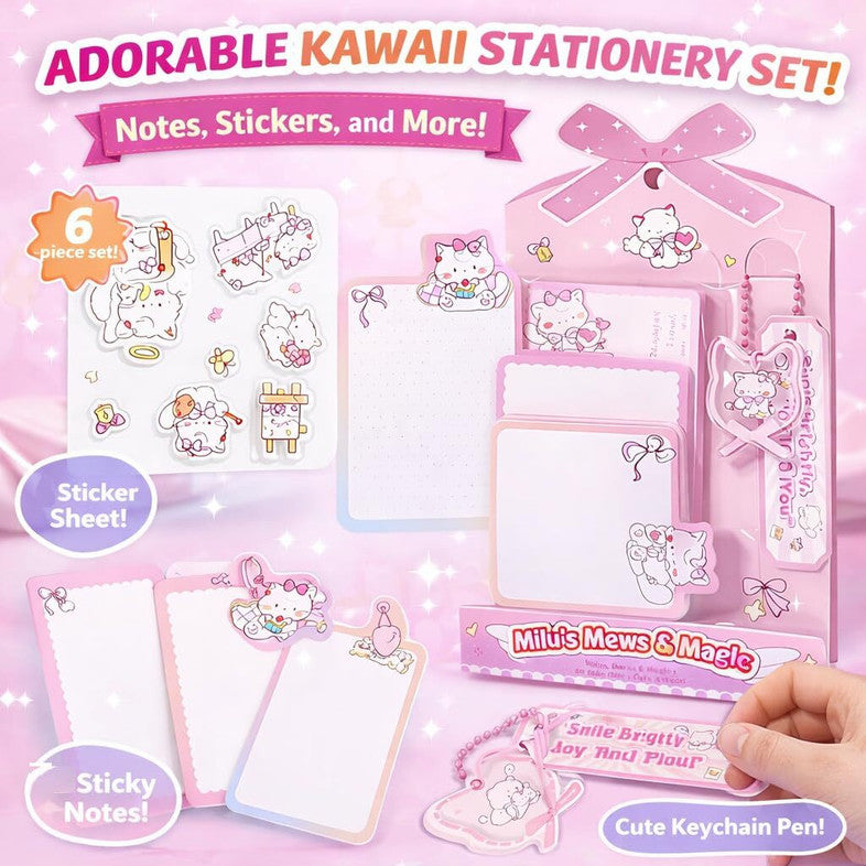 Milu's Mews & Magic Sticky Note