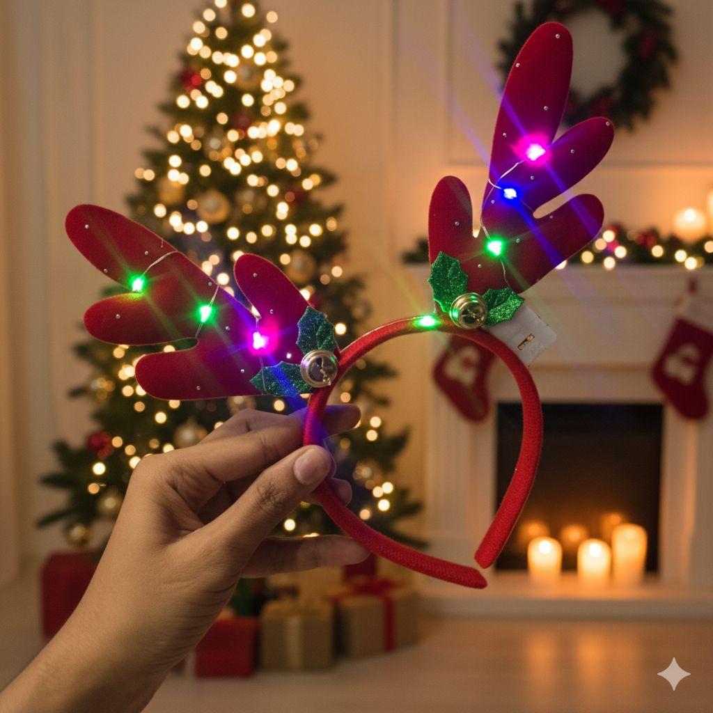 Christmas LED Reindeer Headband