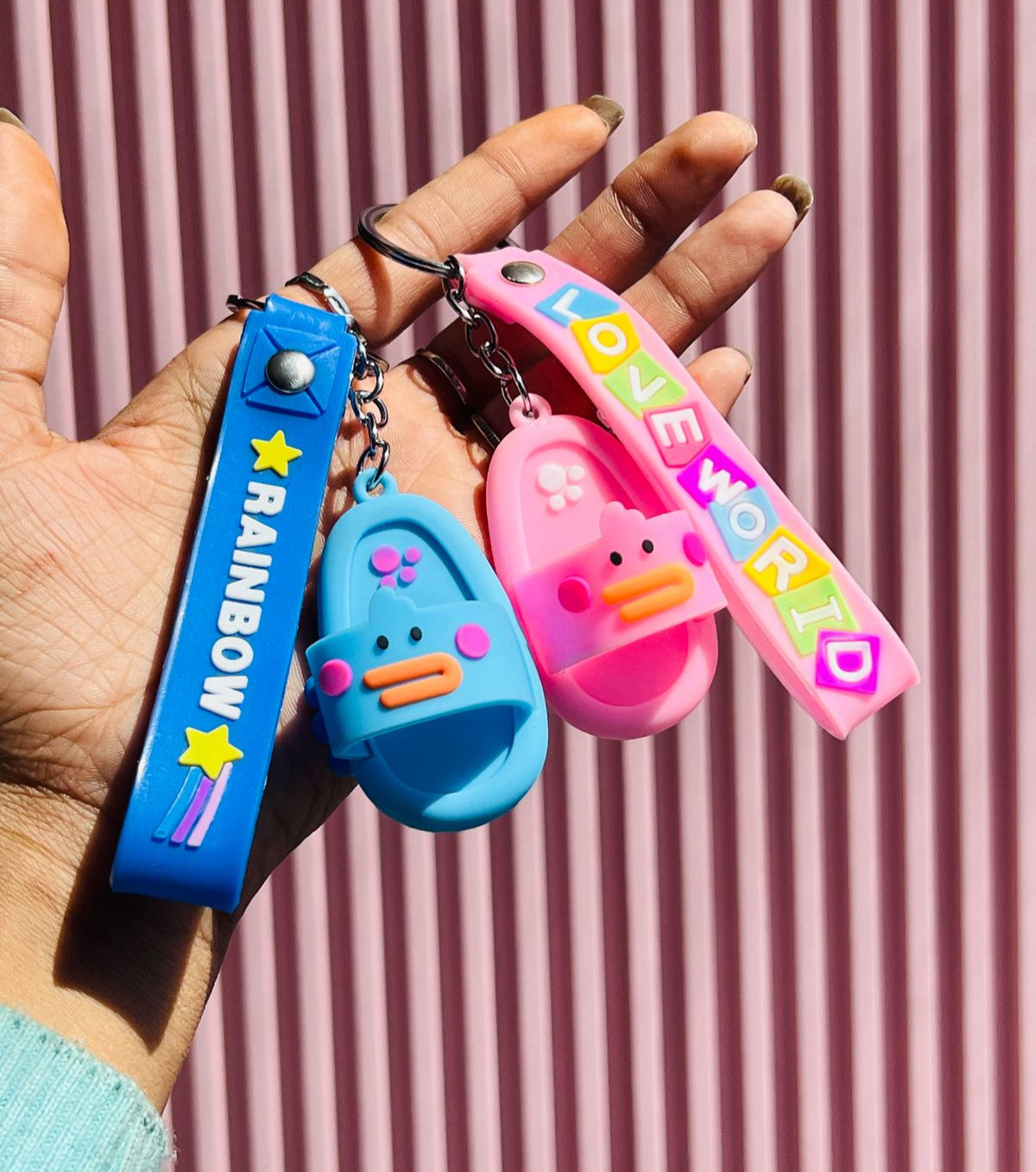 Mini Slipper Keychains