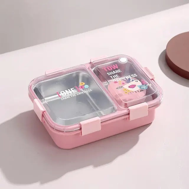 Stainless Steel Insulated Lunch Box with cutlery ( 7121 )