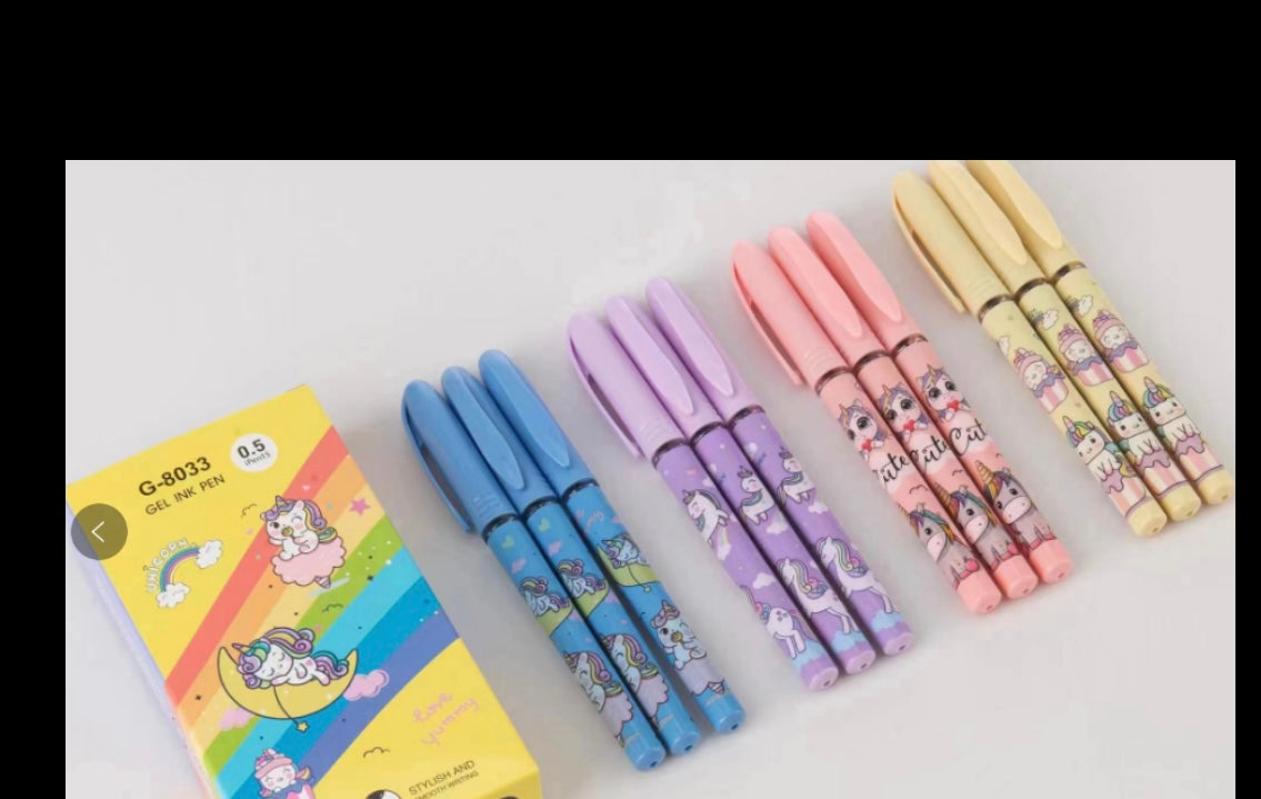 Character Gel Pen ( Pack of 5 )
