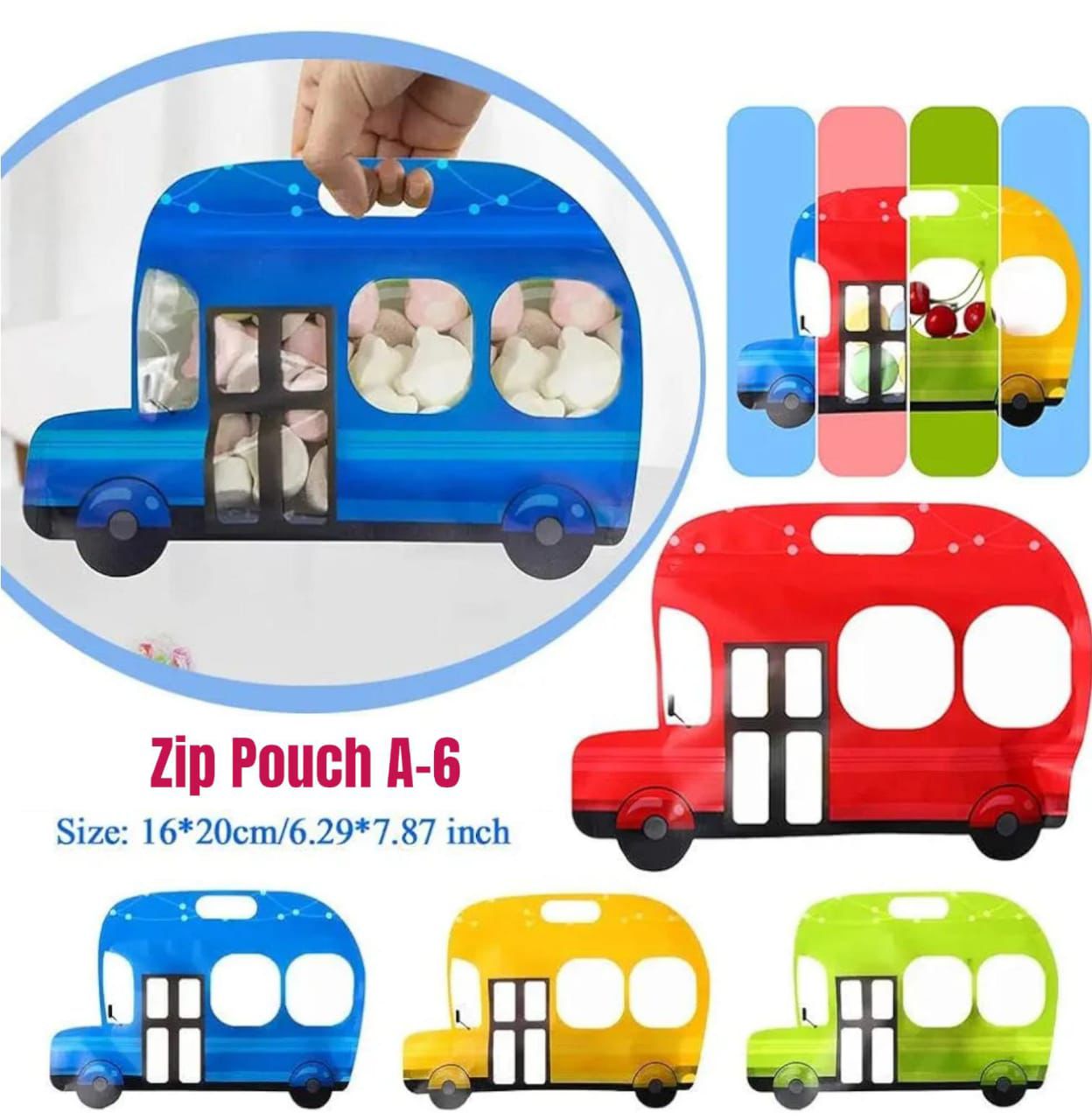 Car Design Zip Lock Pouch ( Pack of 2 )