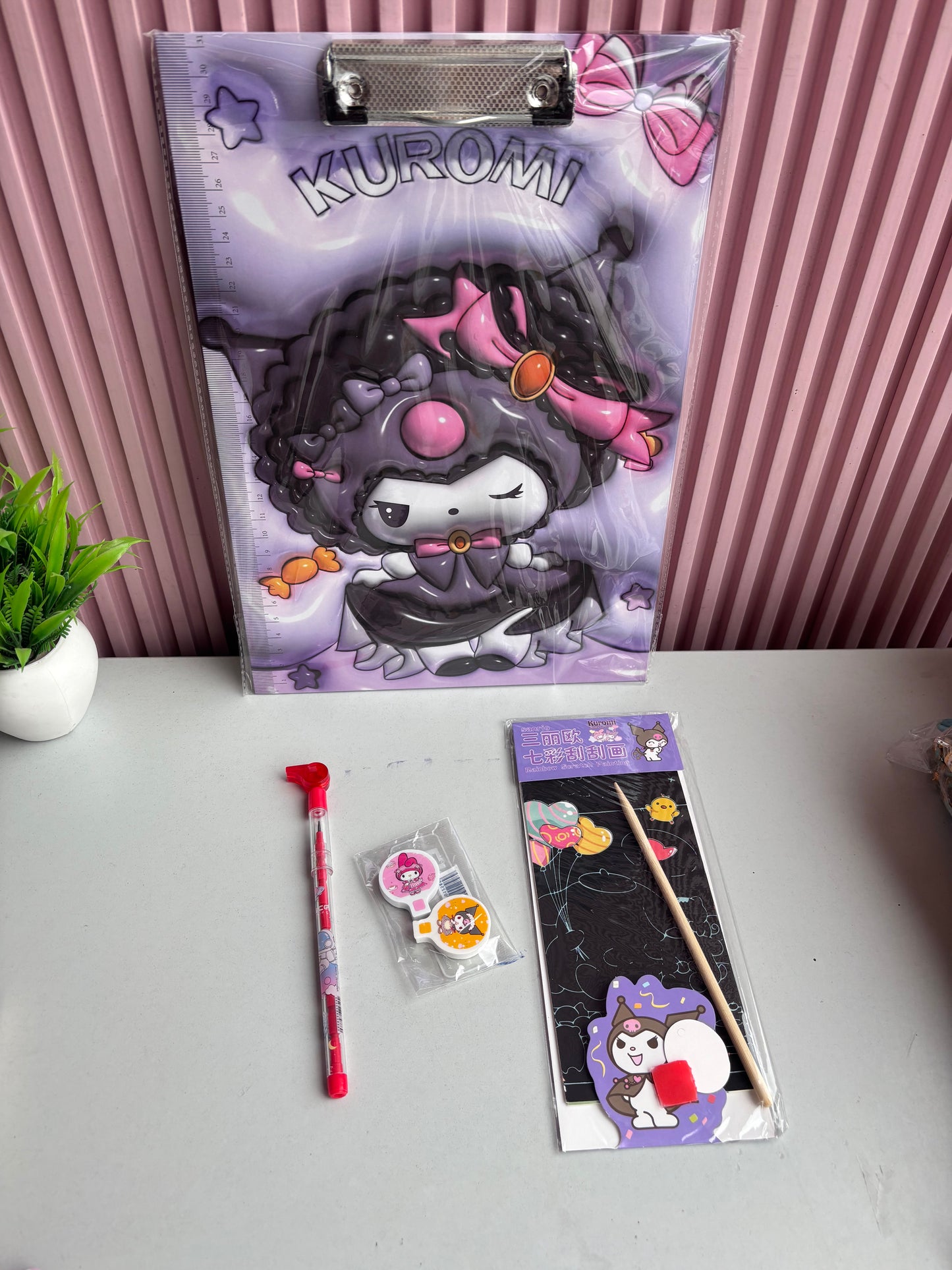 Kuromi Clipboard Hamper
