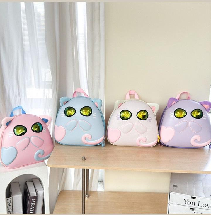 3D Kitty Glow Eyes Bags