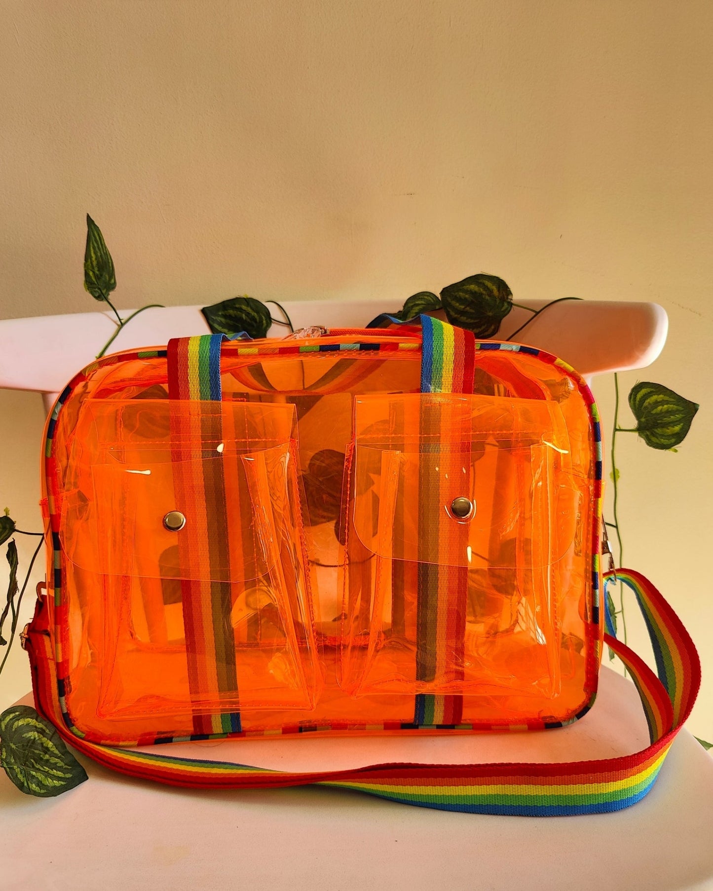 Transparent Neon Bags