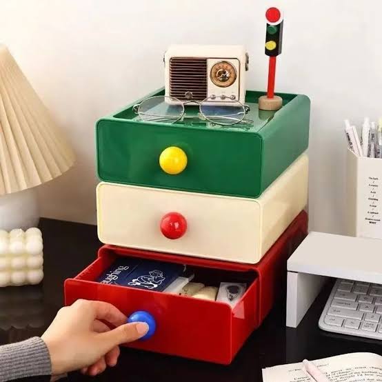 3Layer Colorful Drawer Set