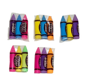 Crayon Erasers - (Pack of 5 )