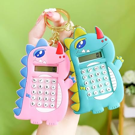 Dino Play Calculator Keychains