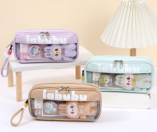 Labubu Plush Pencil Pouch ā Cute & Functional
