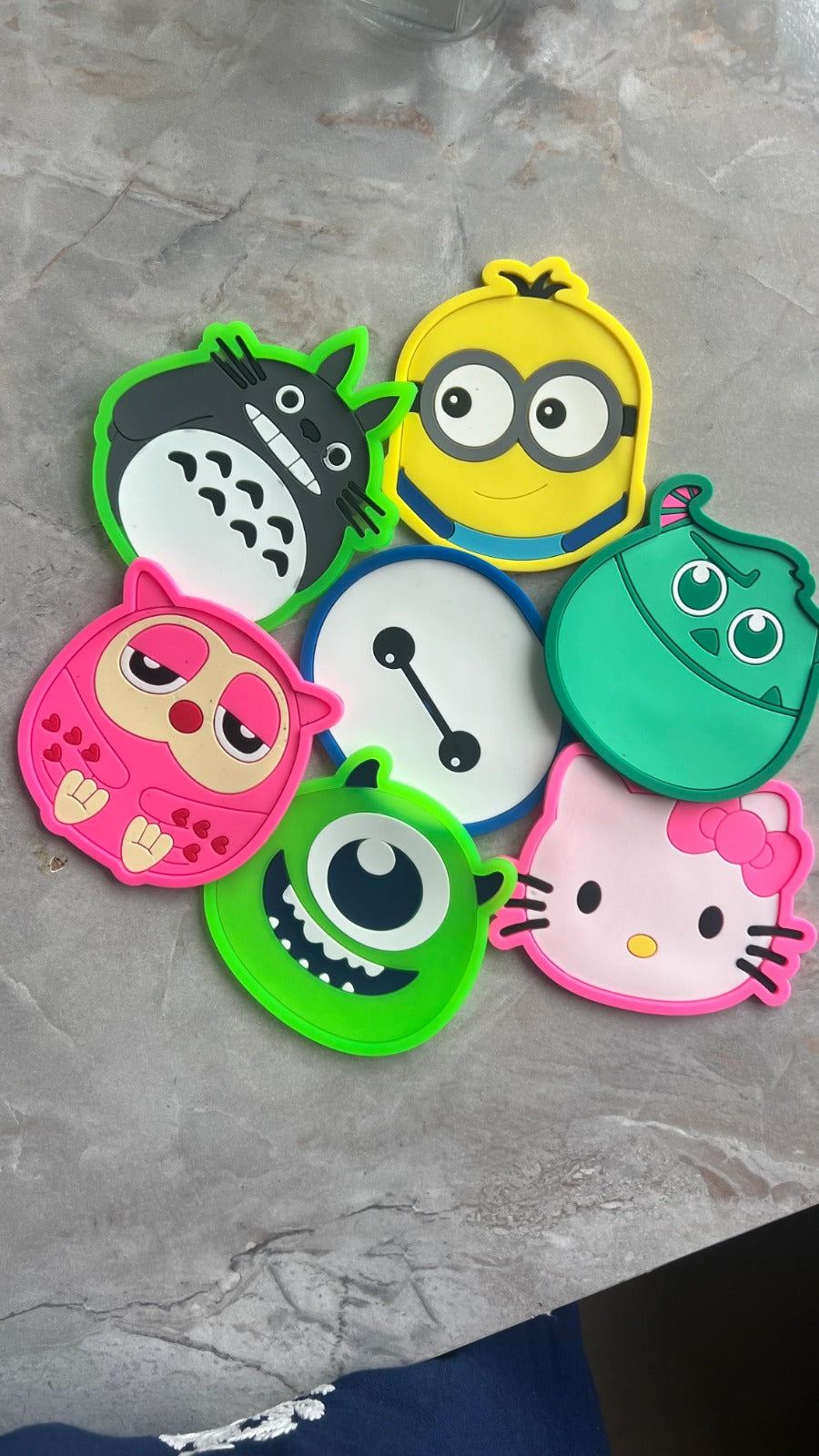 Cute Critter Silicone Coaster Set (Pack of 2)