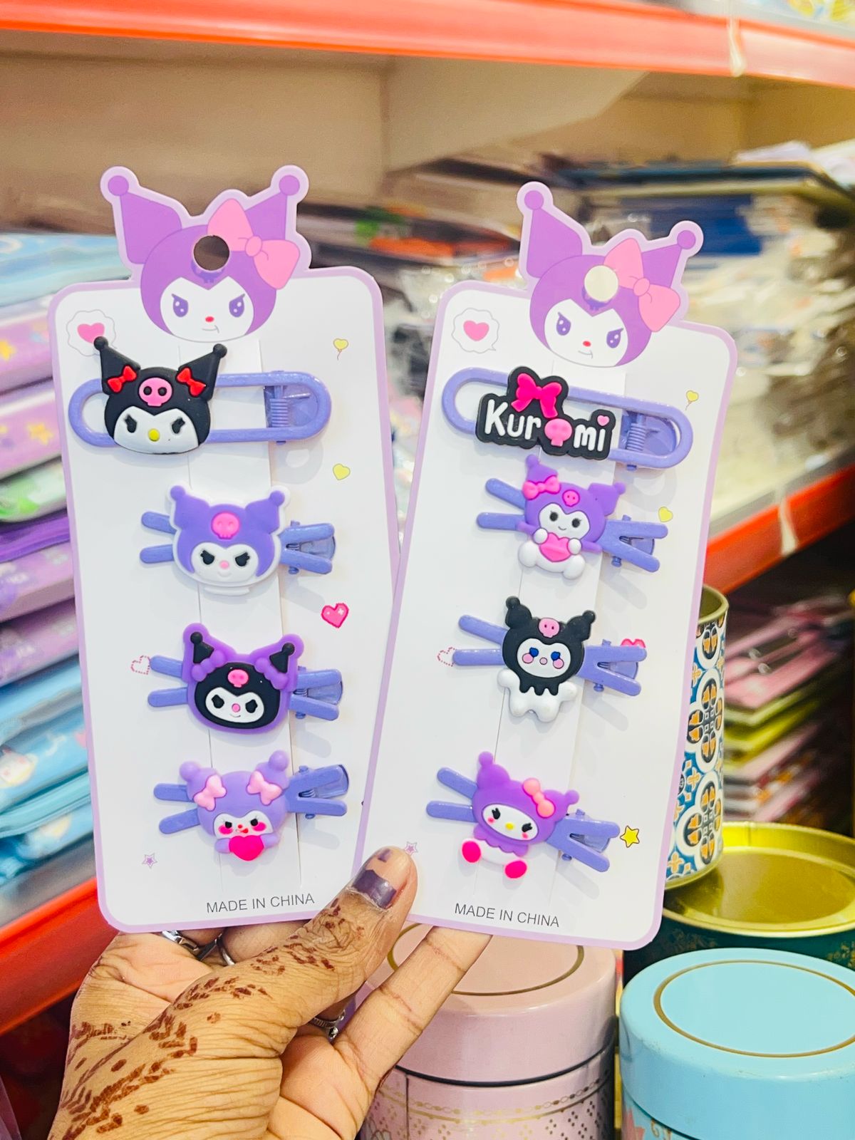 Kuromi Hair Clips ( Pack of 2 )