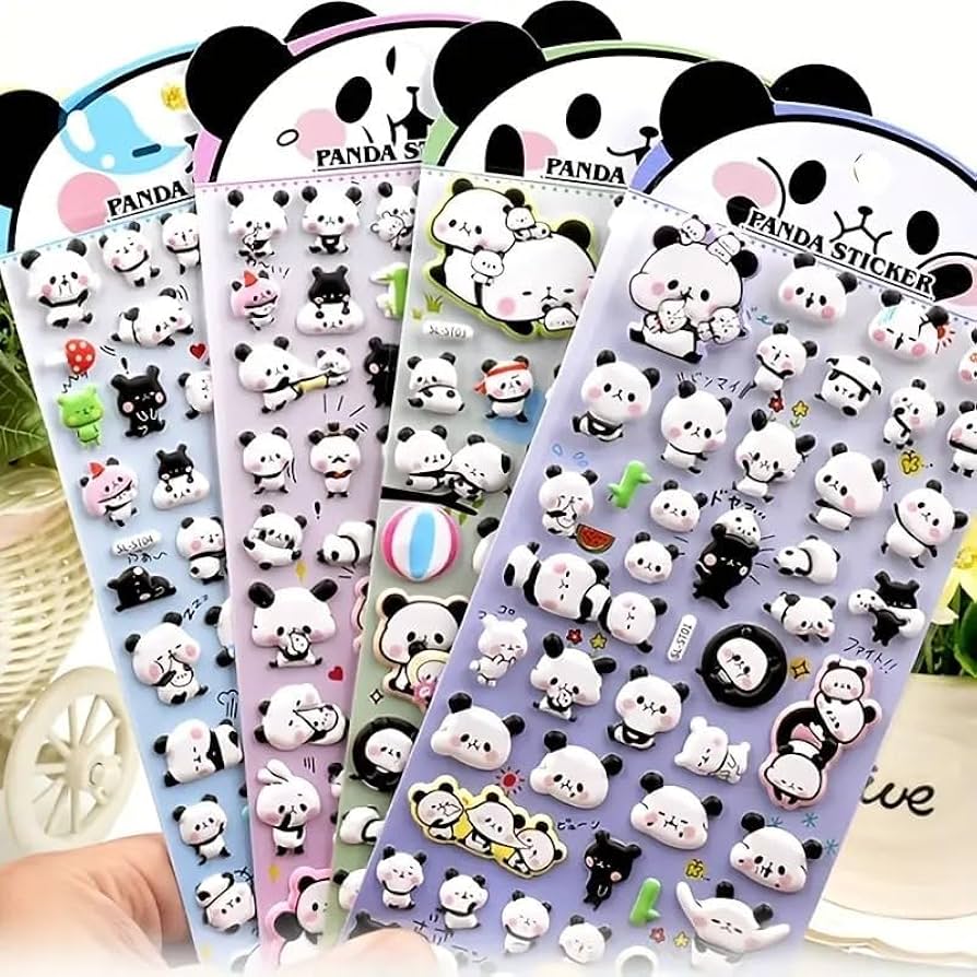 3D Panda Sticker