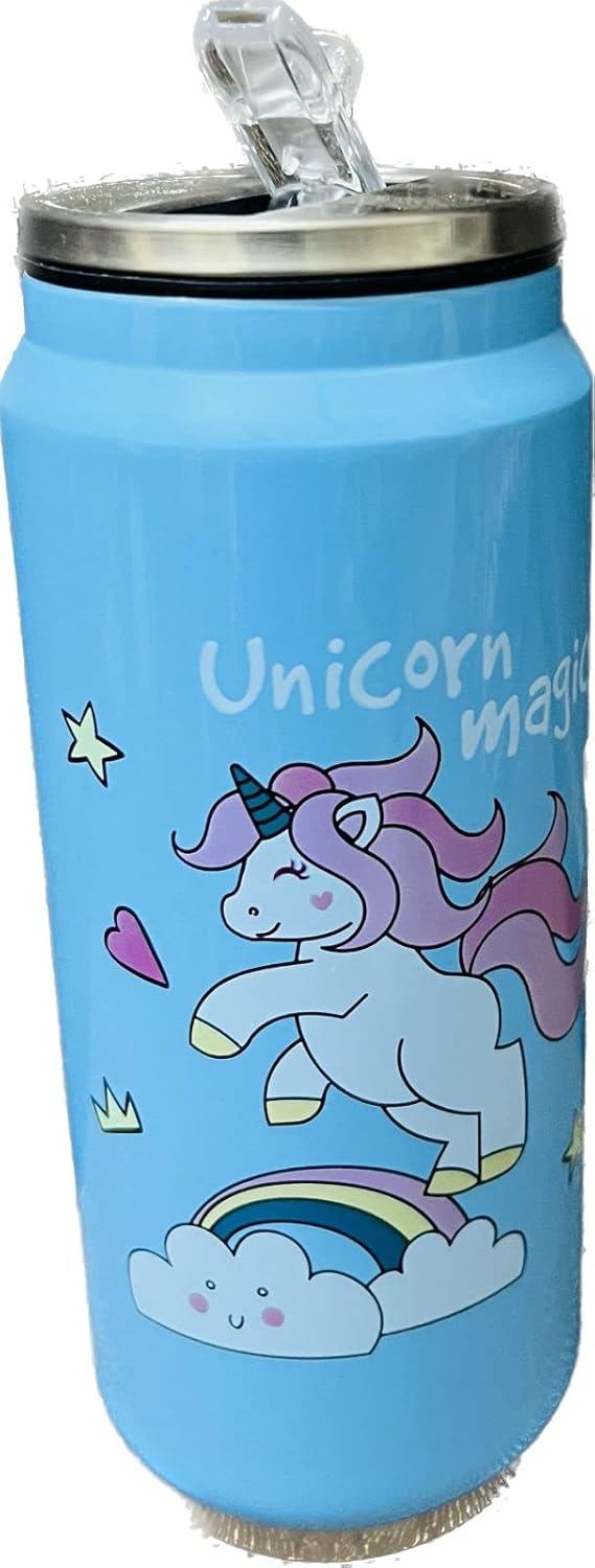 Unicorn Cane Shape Water Sipper