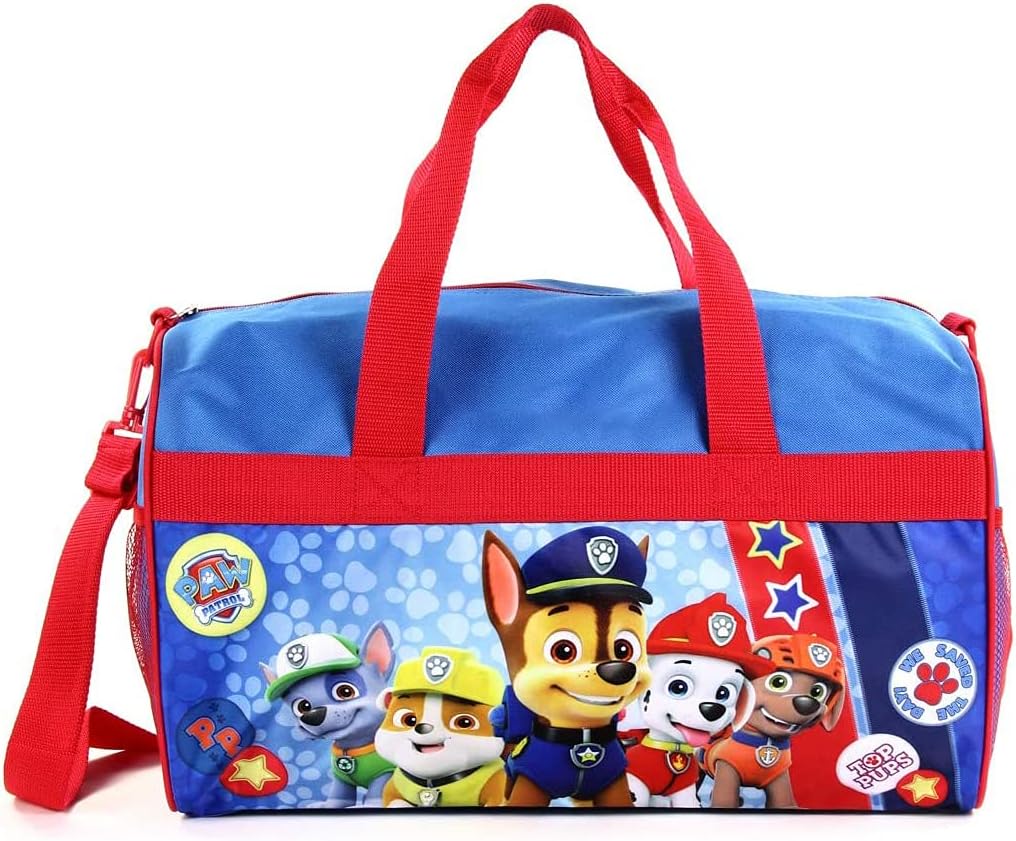 Duffle Bag with Printed PVC Side Panels