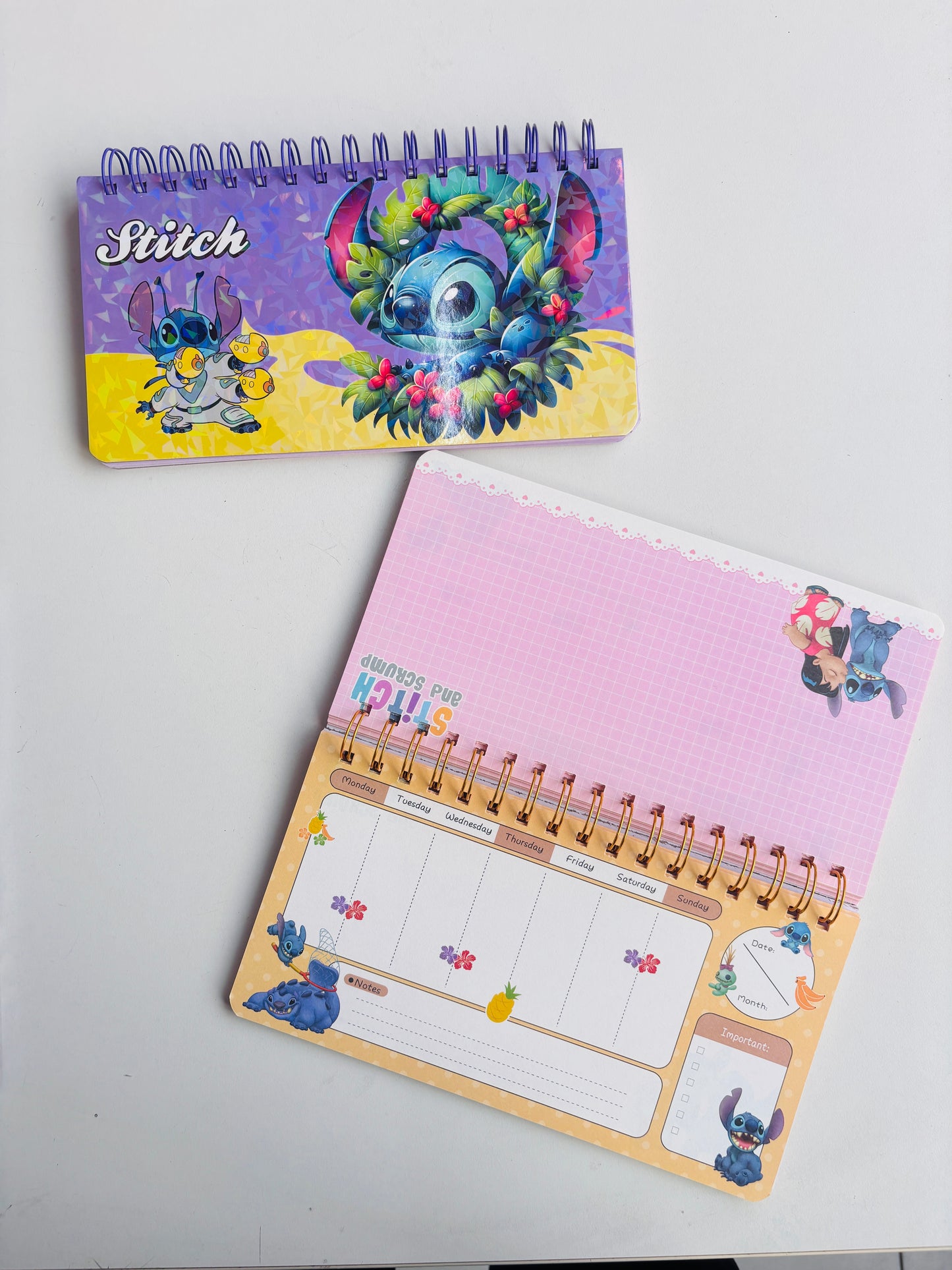 Stitch Spiral Bound Weekly Planner