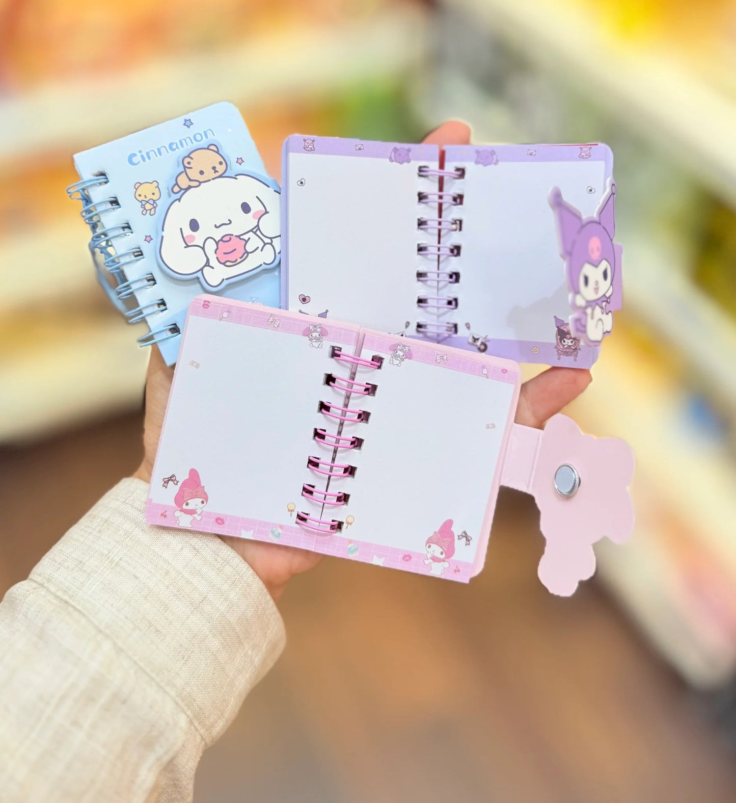 Sanrio Mini Magnetic Notebook Keychain