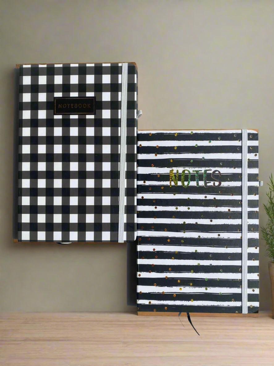 Black & White Notes Diary