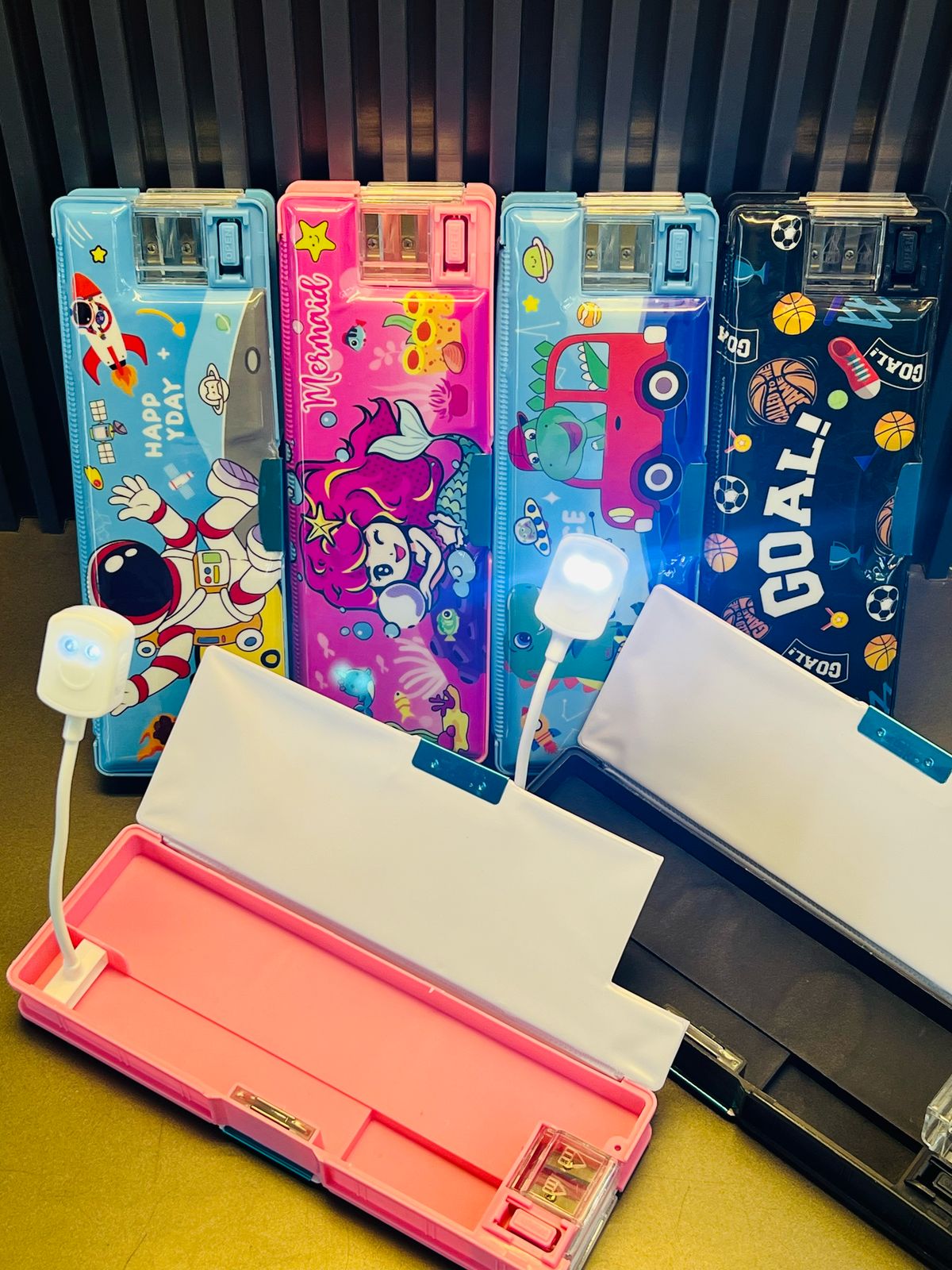 Cosmic Zoo LED Pencil Box