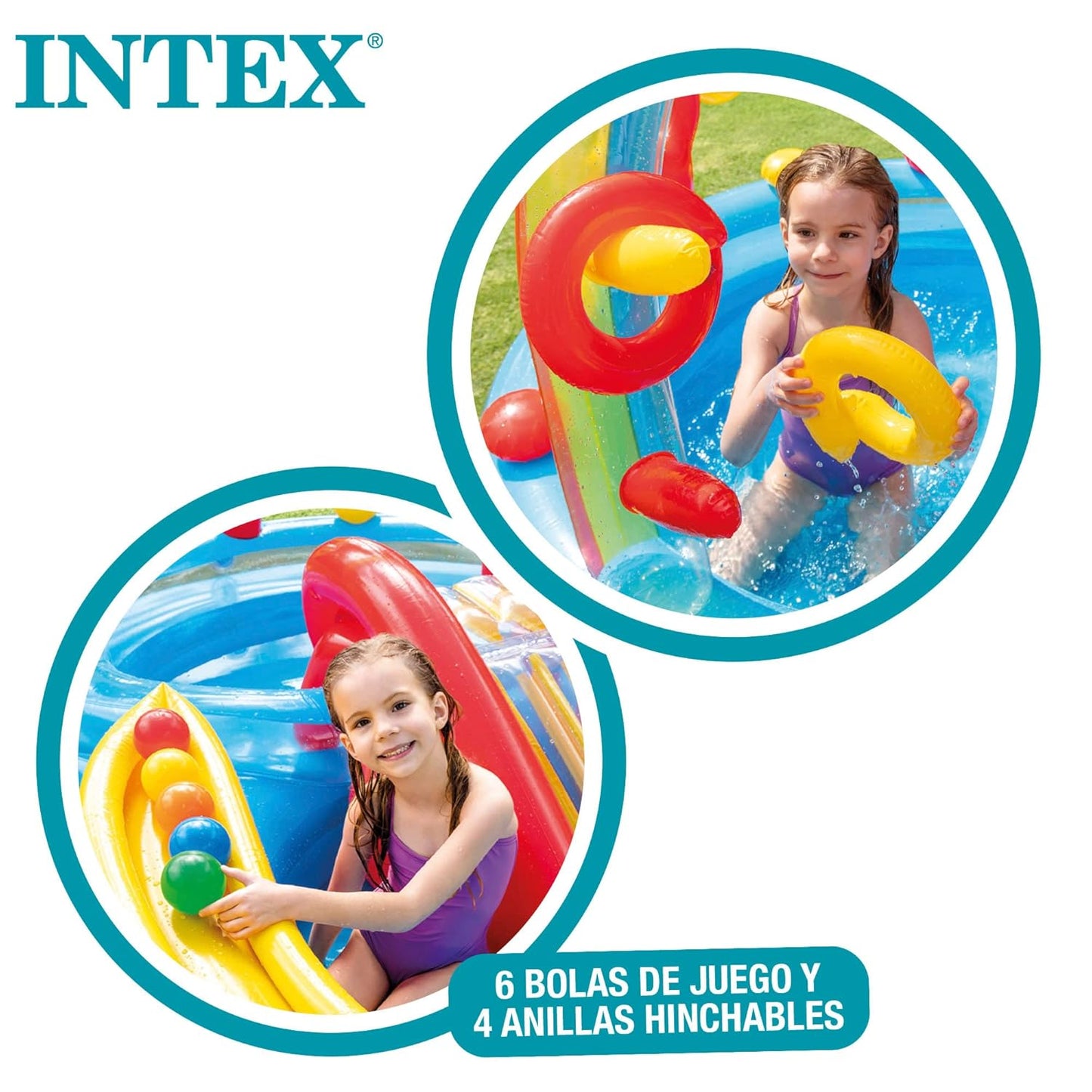 Inflatable Rainbow Water Play Pool