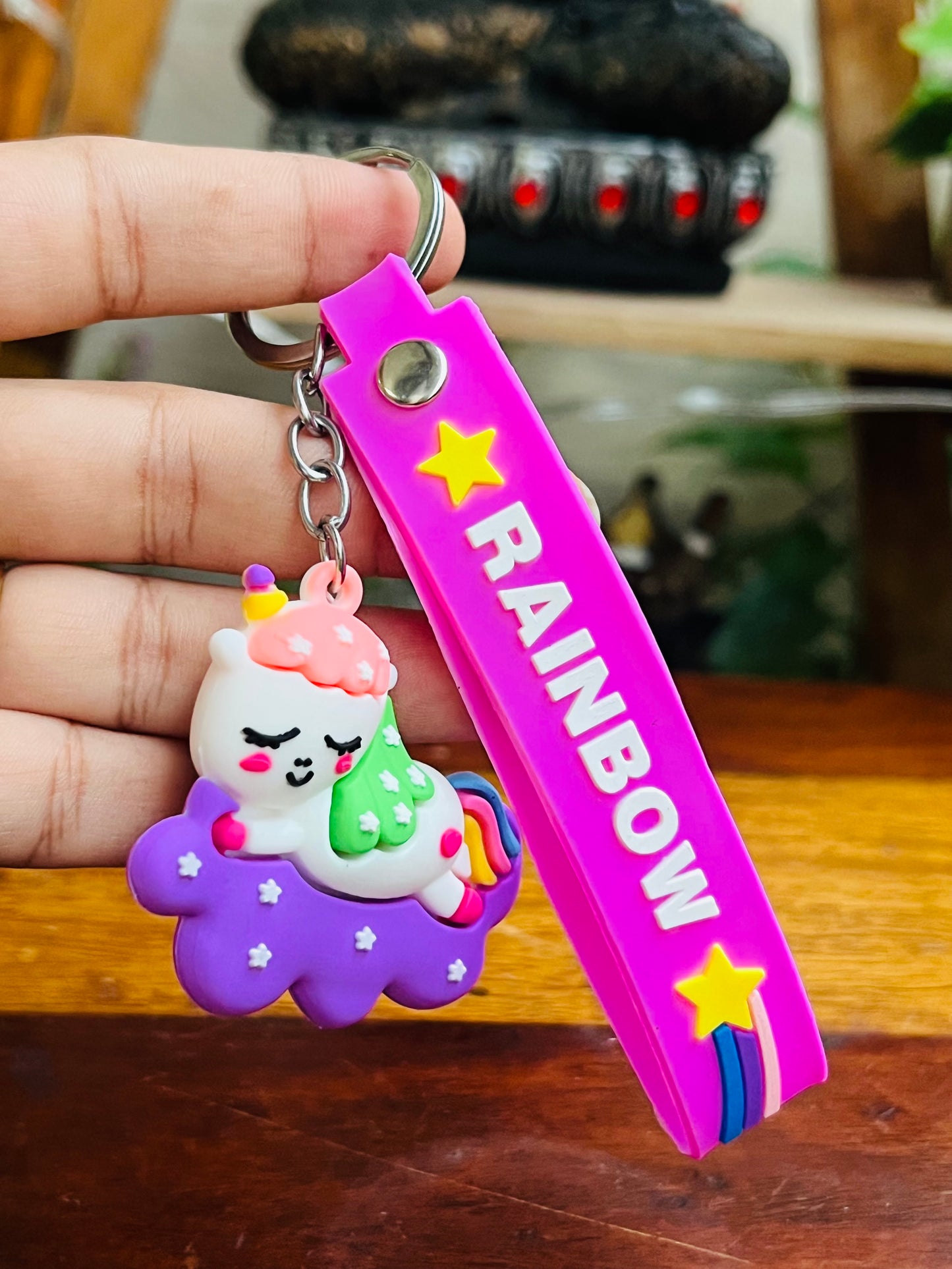 Unicorn Cloud Key Chain