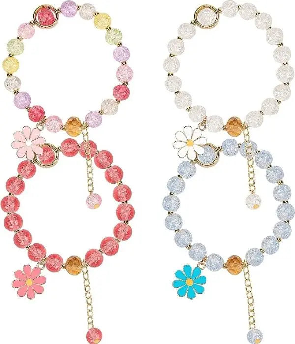Floral Beaded Bracelet