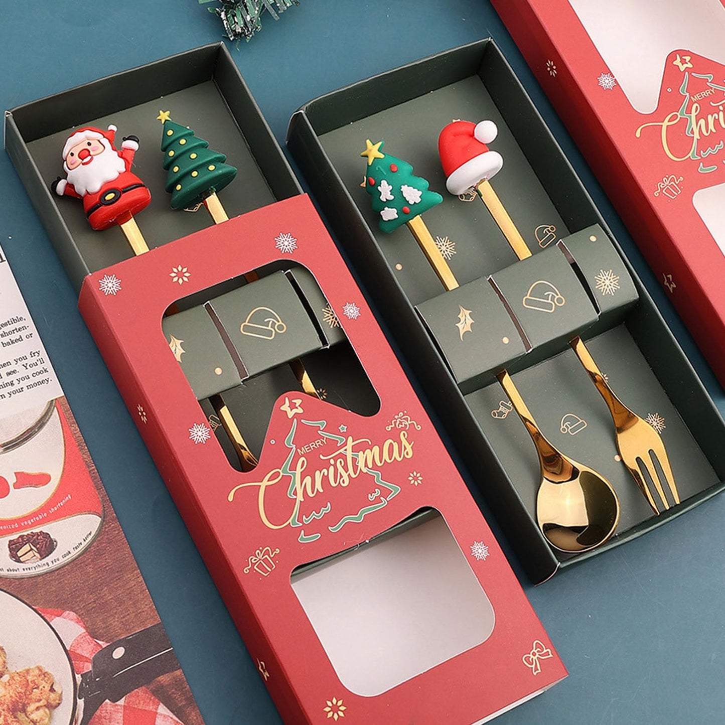 Christmas Spoon & Fork Set