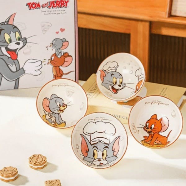 Tom & Jerry Ceramic Bowl Set