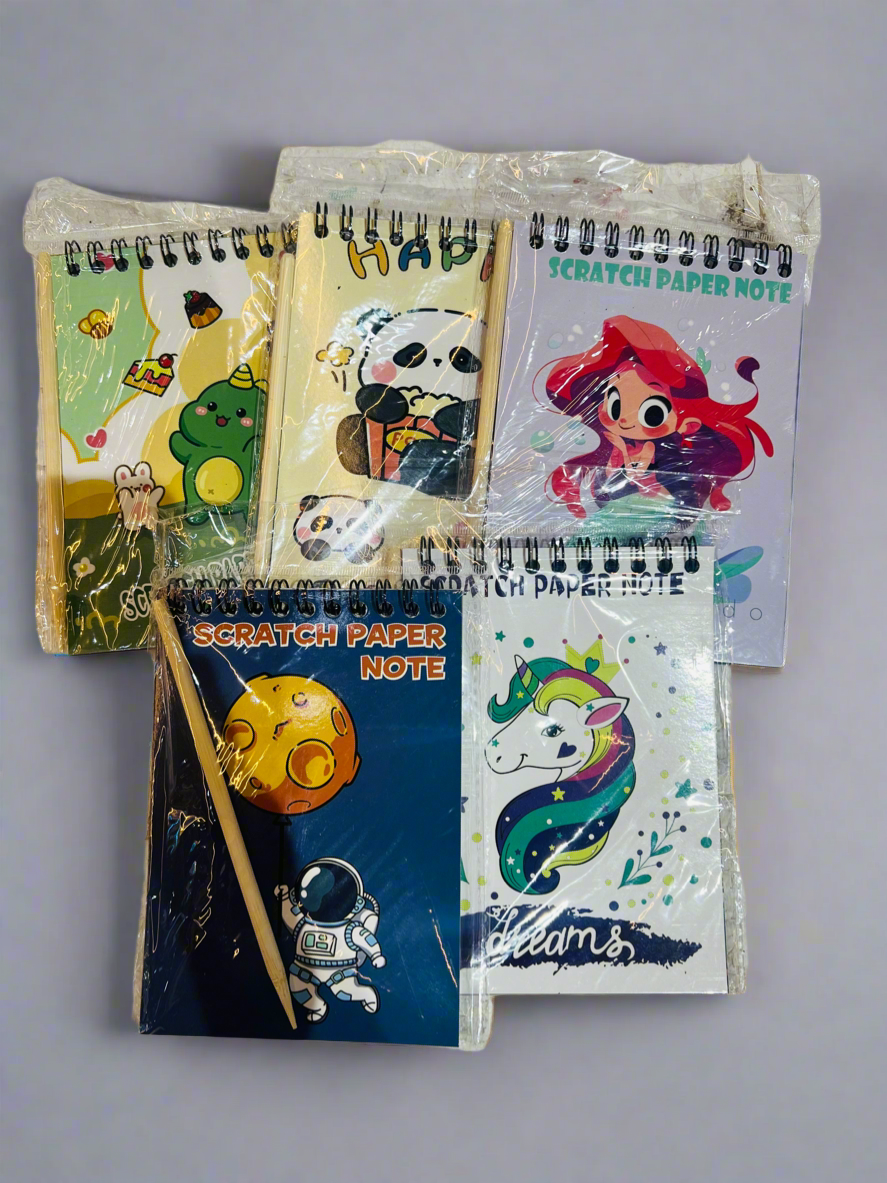 Mini Scratch Notebook ( Pack of 2 )