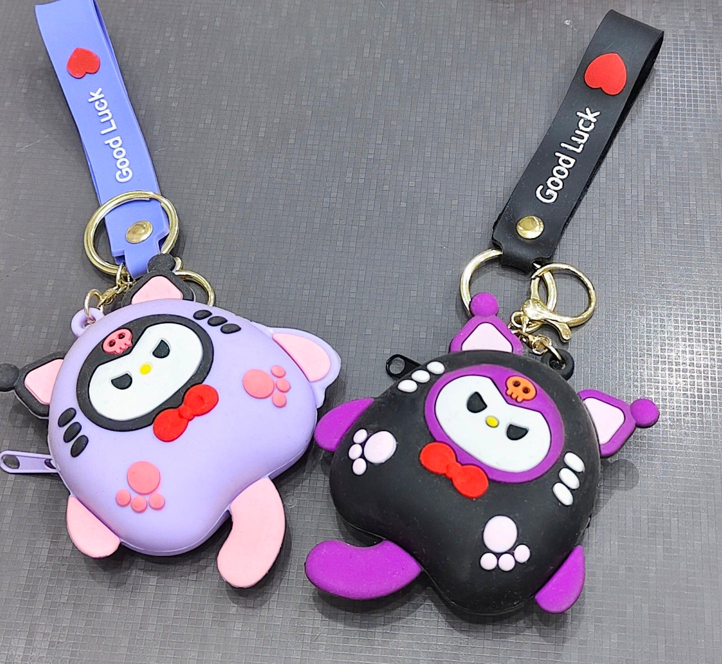 Kuromi Silicone coin pouch keychain