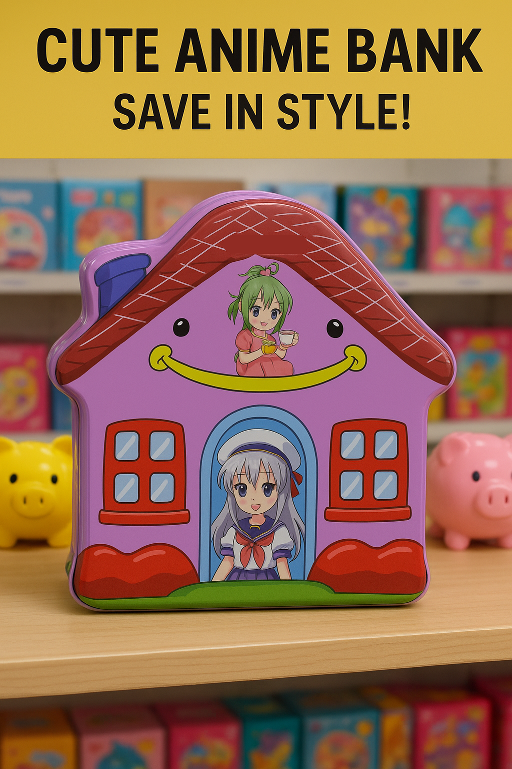 Unique House-Shaped Piggy Bank