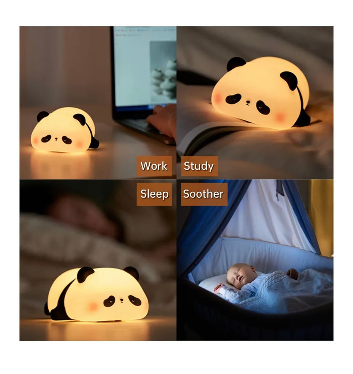 Panda Sillicon Night Lamp