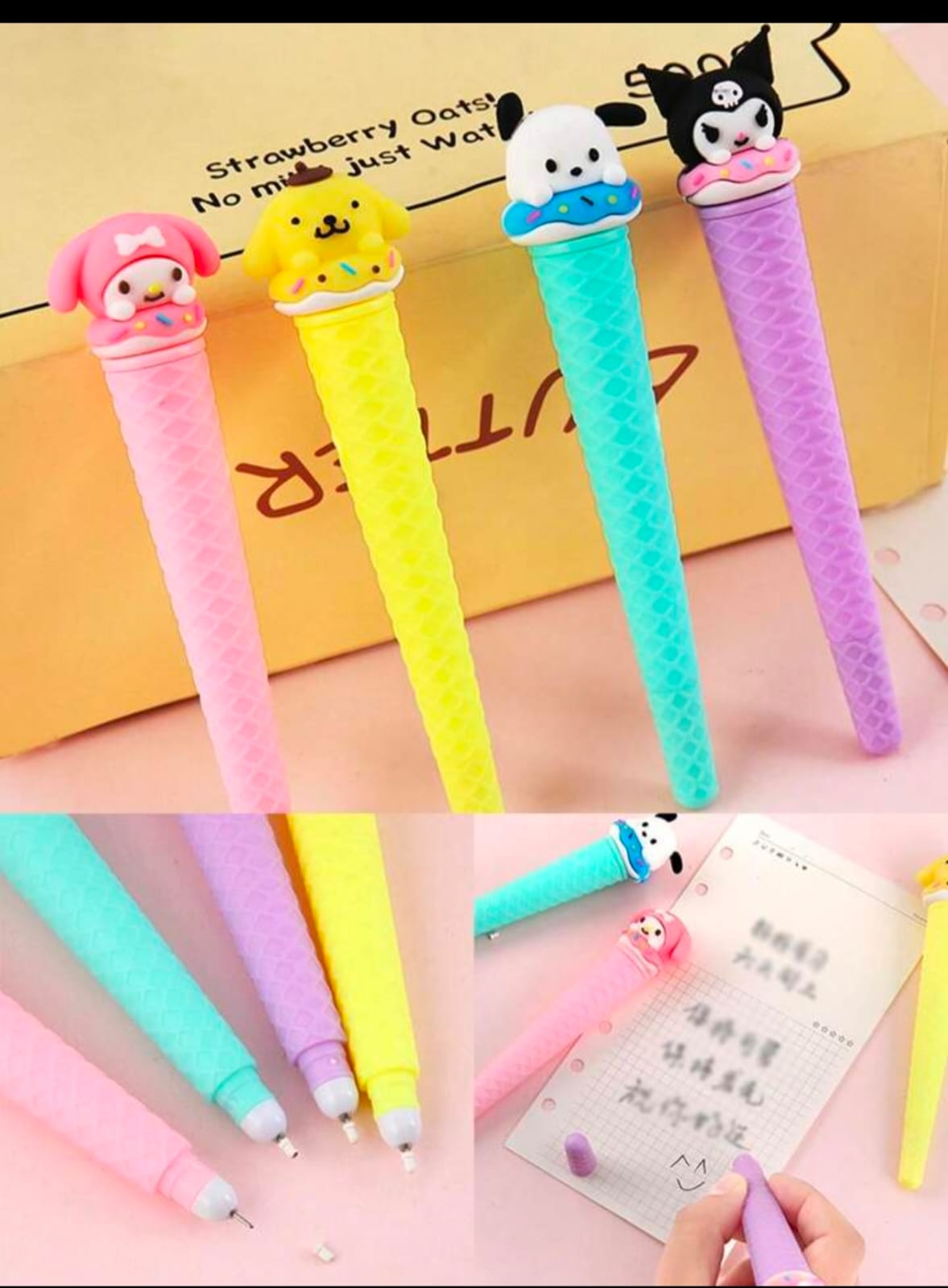 Kuromi Cone Pens ( Pack of 5 )