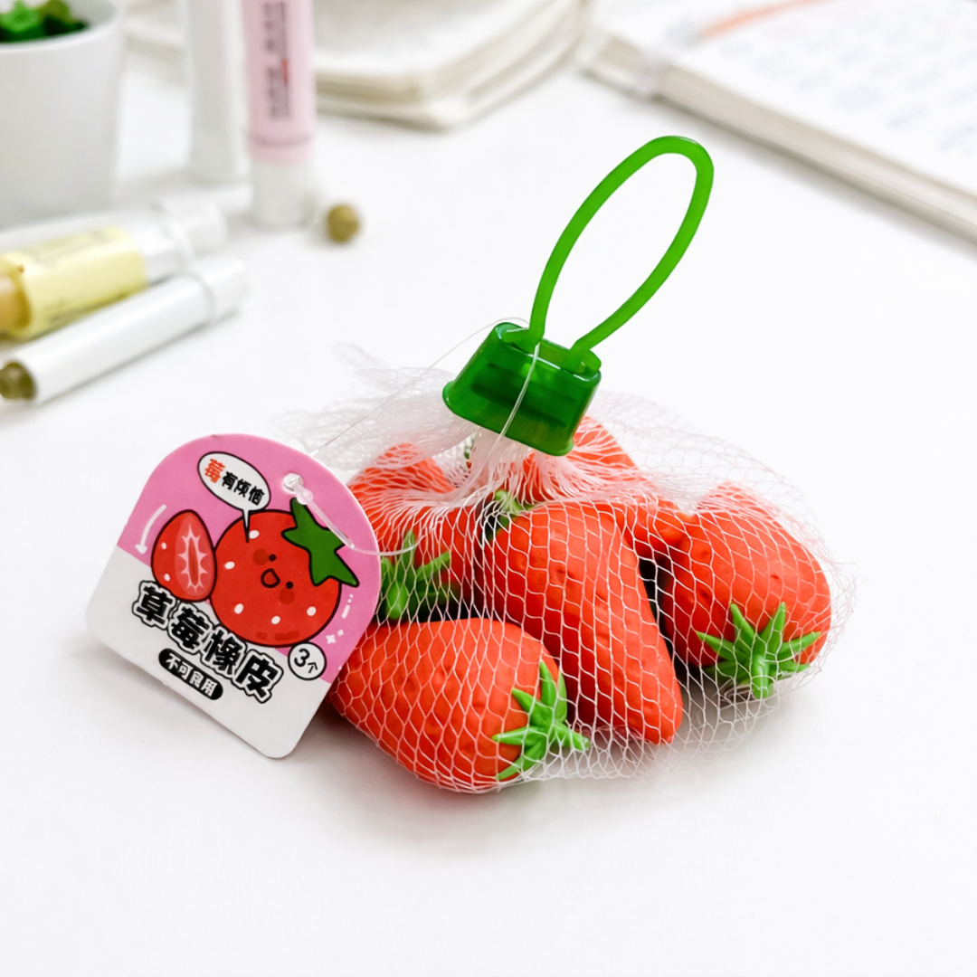 Strawberry Shaped Eraser