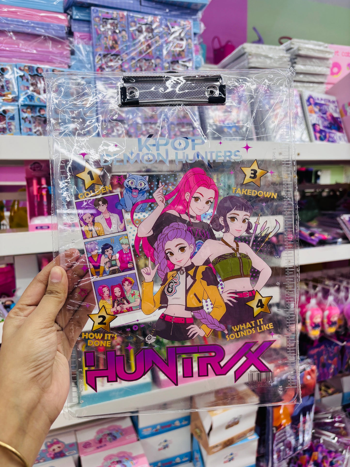 Cute Character Transparent Clipboard