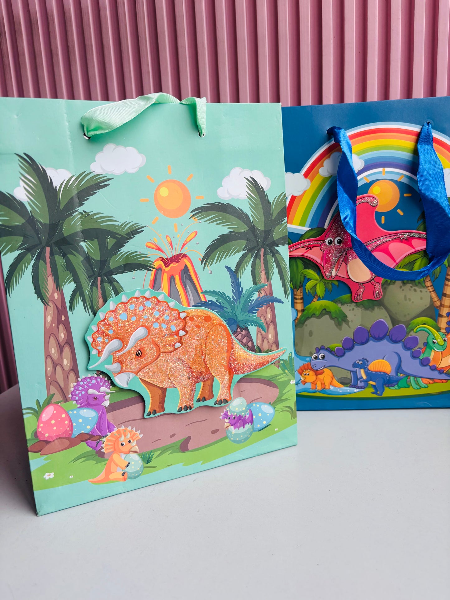3D Glitter Paper Bag