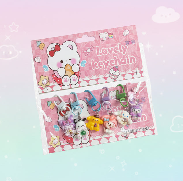 Lovely Mini Keychains (Set of 6)