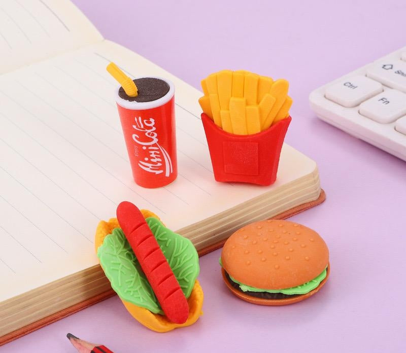 Foodie Eraser ( Pack of 4 )
