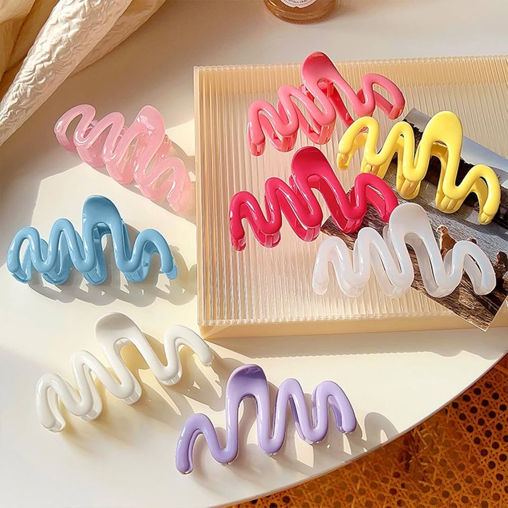 Beautiful korean big size hair claw clips ( Pack of 2 )