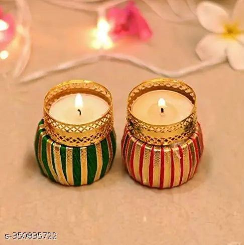 Matka Candle Holder ( Pack of 2 )