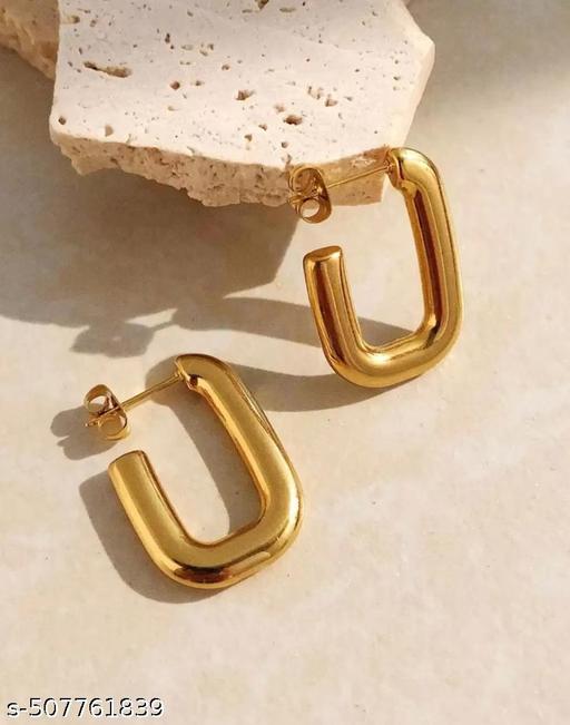 Golden Hoop Earrings