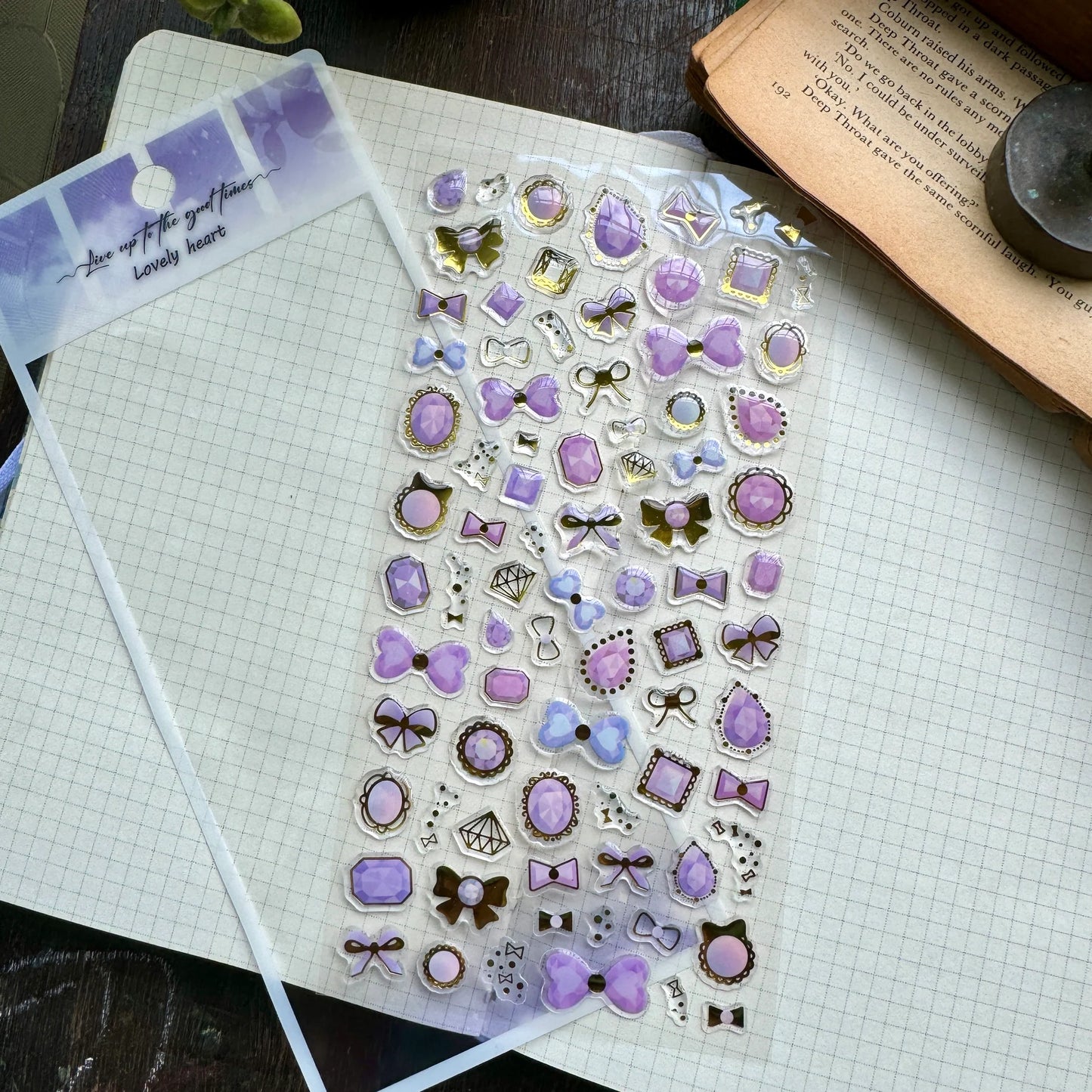 Lovely Heart 3d Foiled Sticker