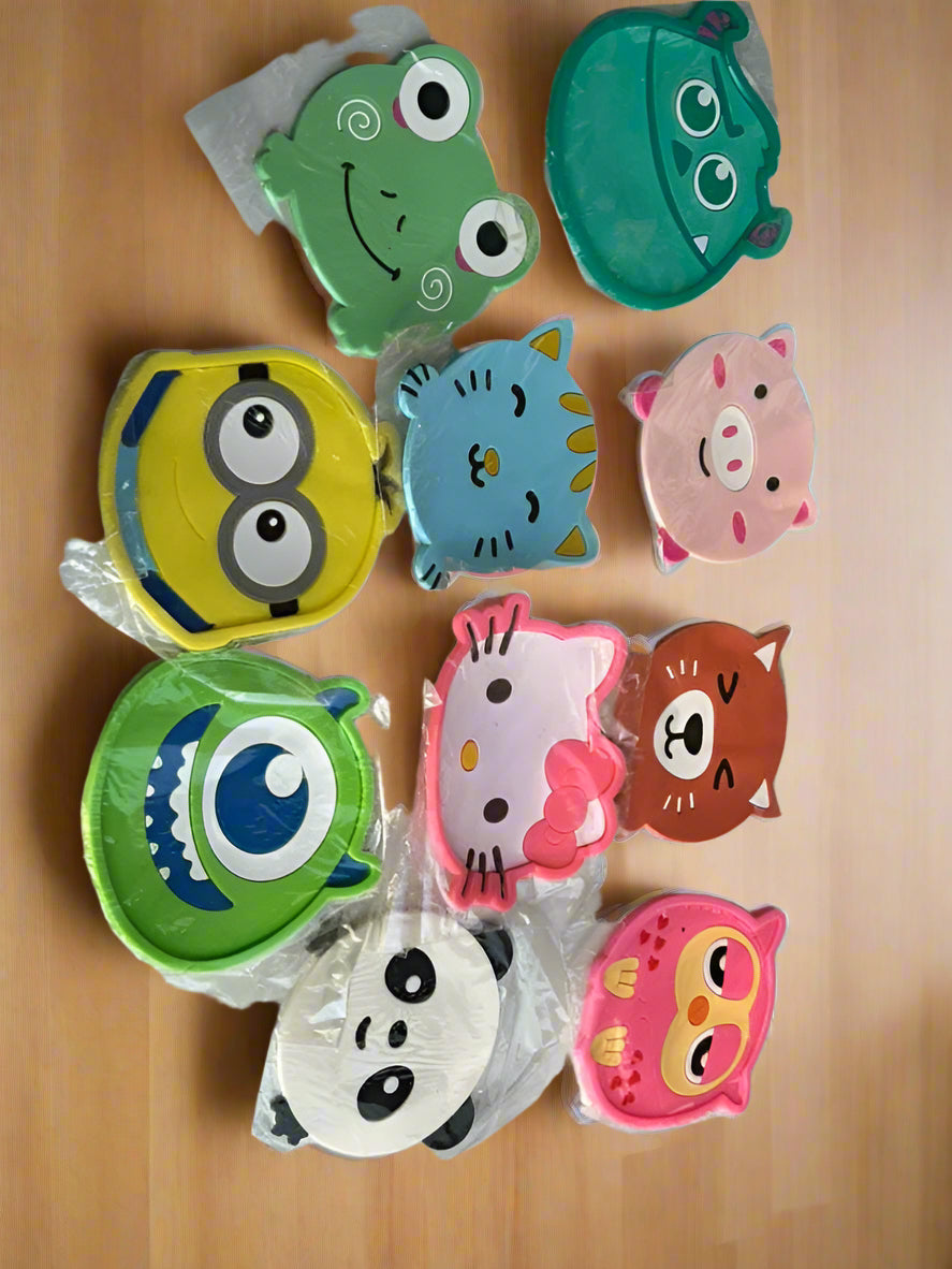 Cute Critter Silicone Coaster Set (Pack of 2)