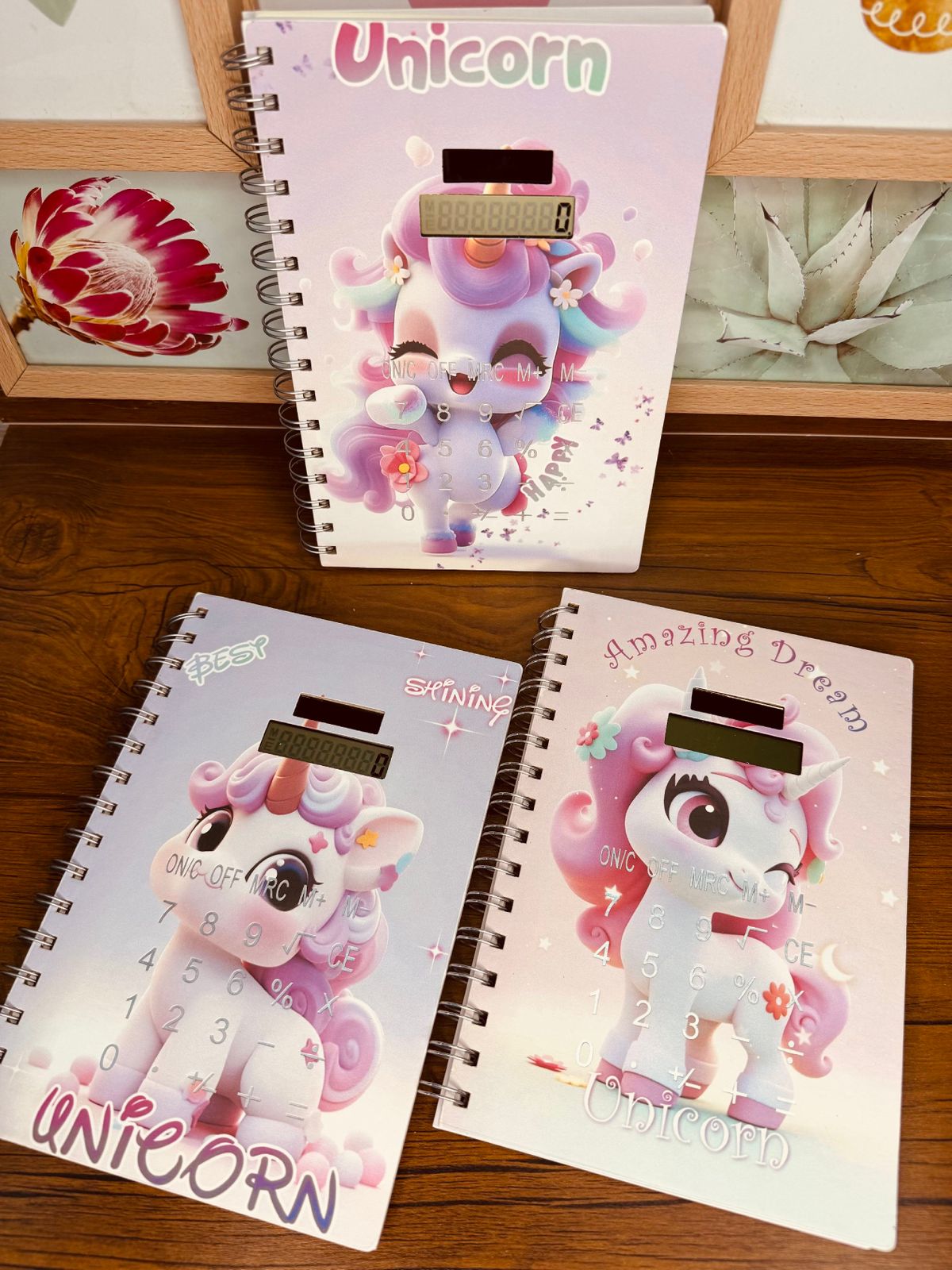 Unicorn Notebook With Calculator