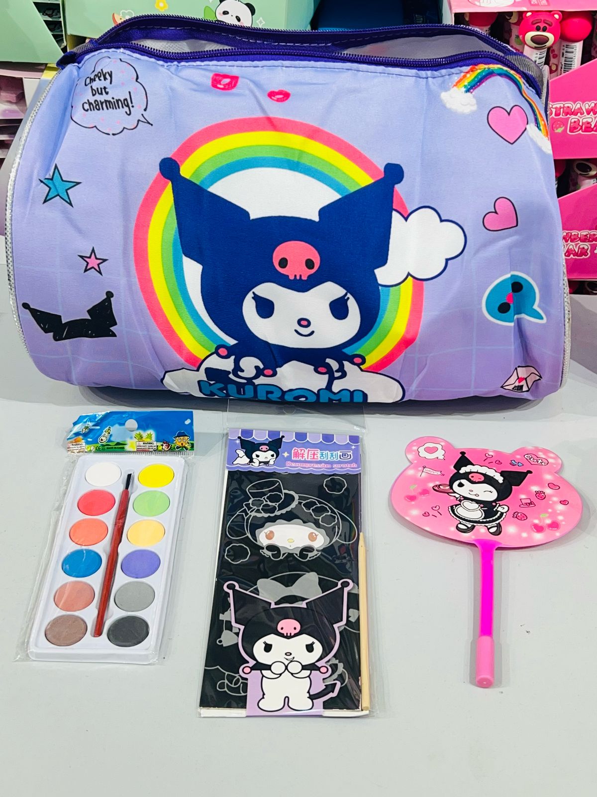 Kuromi Duffle Bag Set